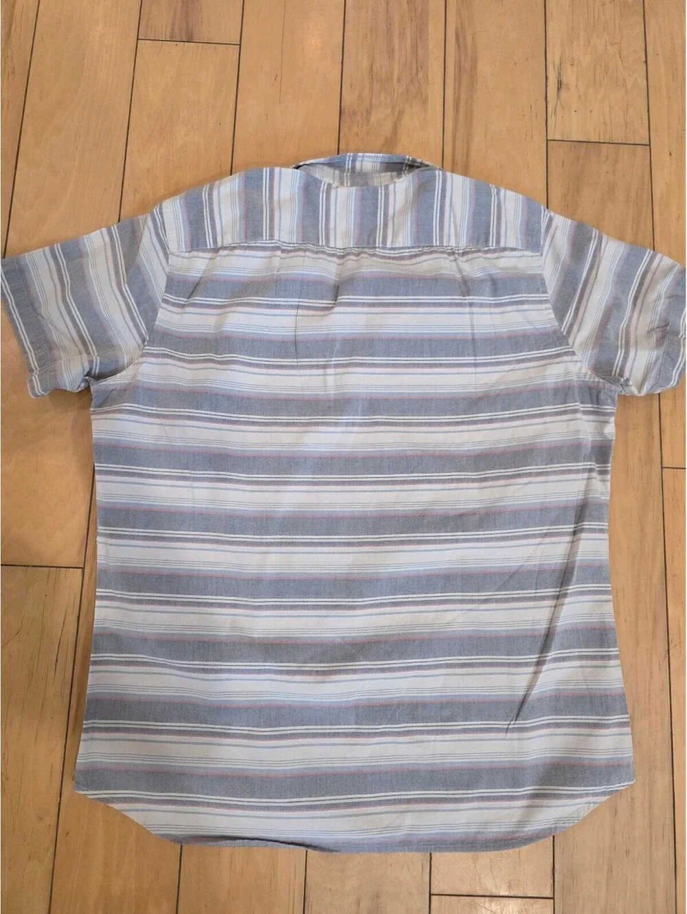 Banana Republic Striped Short Sleeve Polo Shirt - LARGE
